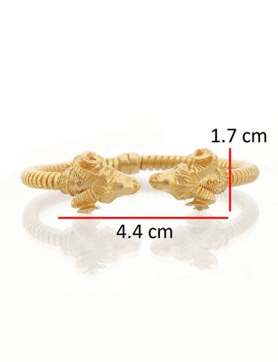 22 Ayar Altın Koç Başı Kelepçe Bilezik resmi