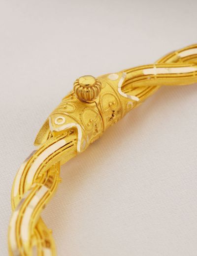 Altın Koç Kelepçe Bileklik / 14 Ayar resmi