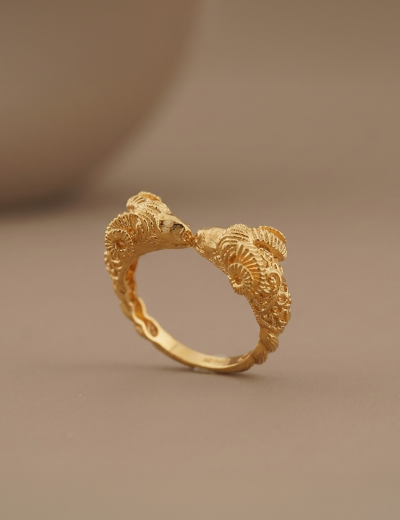Koç Başı Altın Yüzük-22 Ayar resmi