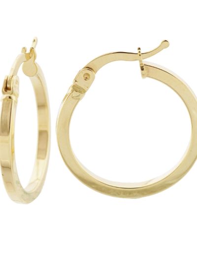 Klasik 14 Ayar Altın Halka Küpe resmi