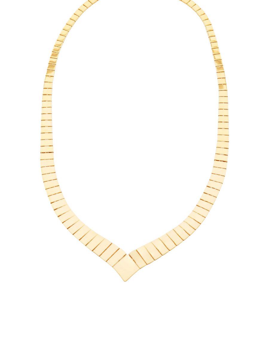 Geometrik V Formlu Altın Kolye-22 Ayar resmi