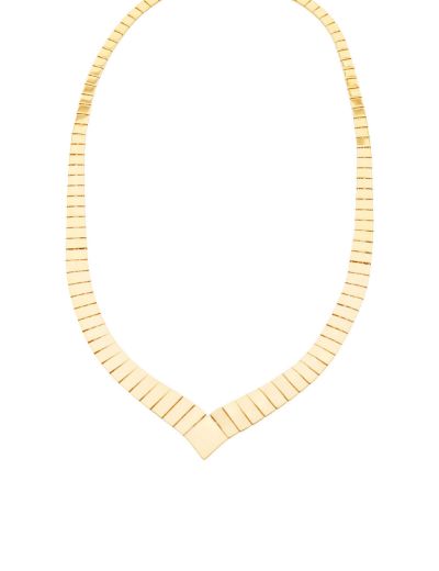 Geometrik V Formlu Altın Kolye-22 Ayar resmi