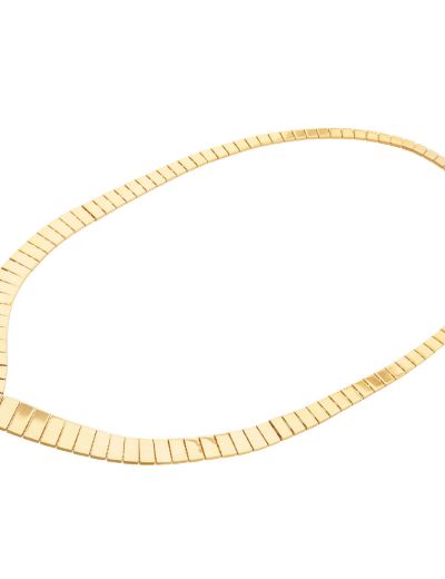 Geometrik V Formlu Altın Kolye-22 Ayar resmi