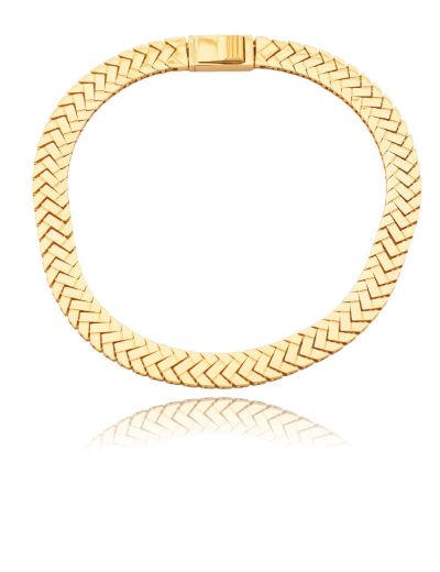 Geometrik Kenetli Zincir Bileklik-22 Ayar resmi