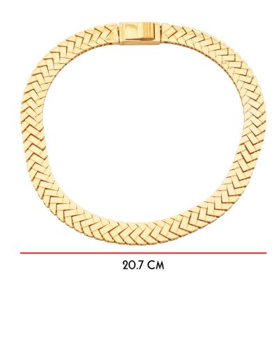 Geometrik Kenetli Zincir Bileklik-22 Ayar resmi