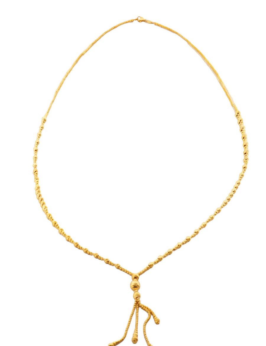 22 Ayar Altın Kolye 2 Püsküllü-Küçük Boy resmi