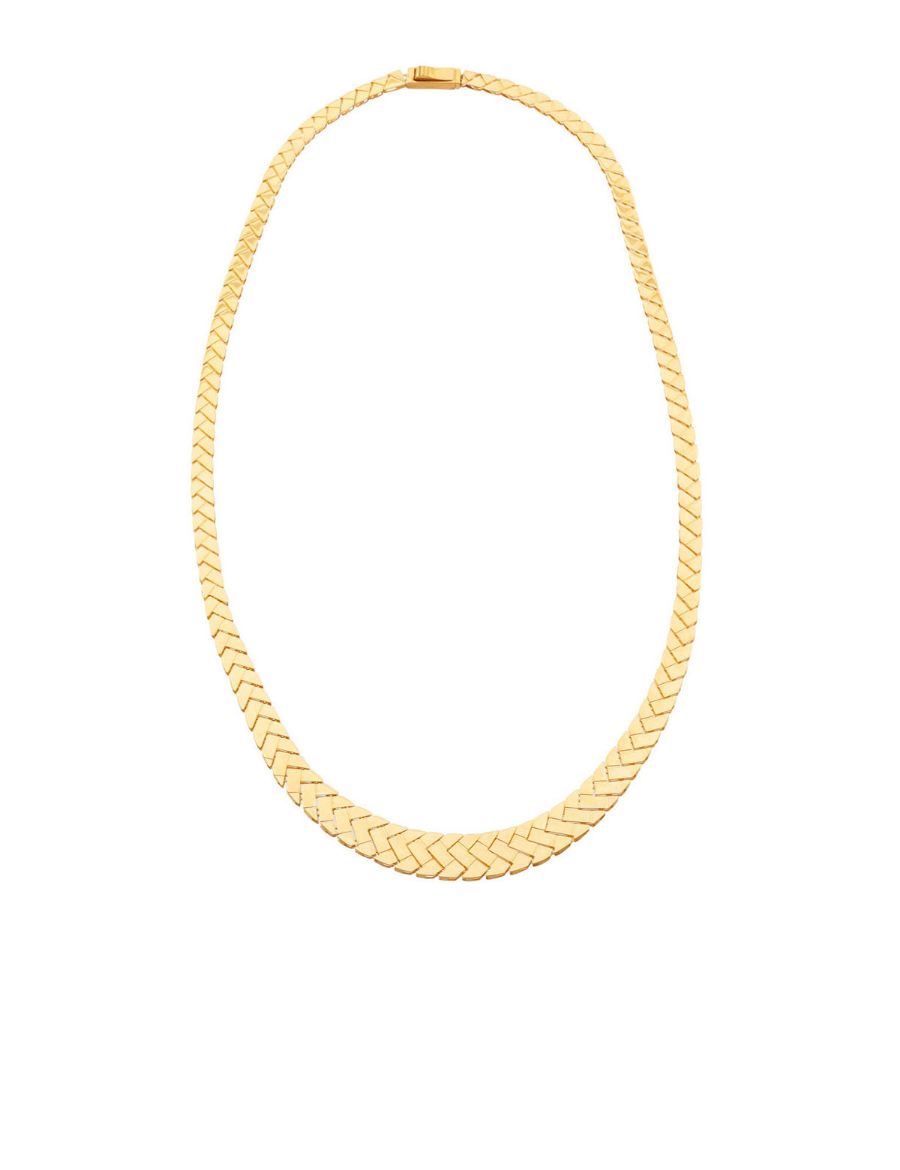 22 Ayar Altın Kolye Başak Desenli resmi