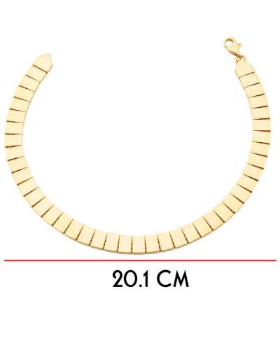 22 Ayar Altın Bileklik Dikdörtgen Baklalı resmi