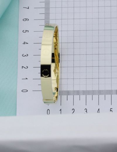 14 Ayar Altın Fantezi Kelepçe Bilezik