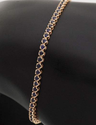 2,95ct Doğal Safir Suyolu Bileklik resmi