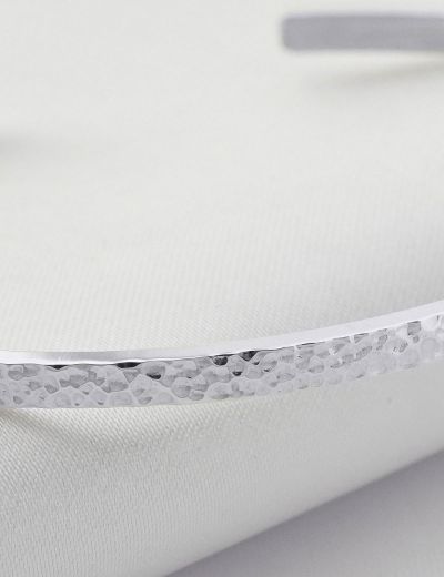 Dövme Dokulu Kelepçe Erkek Gümüş Bileklik resmi