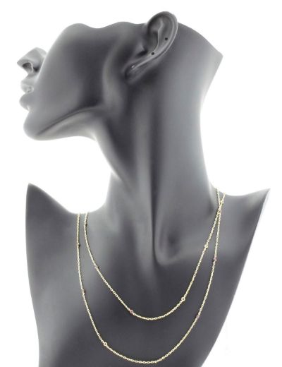 Yakut Taşlı Choker Kolye resmi