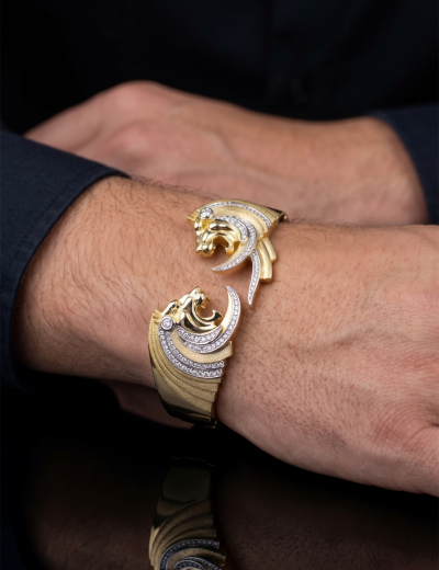 1.51 Karat Pırlanta Aslan Kelepçe resmi