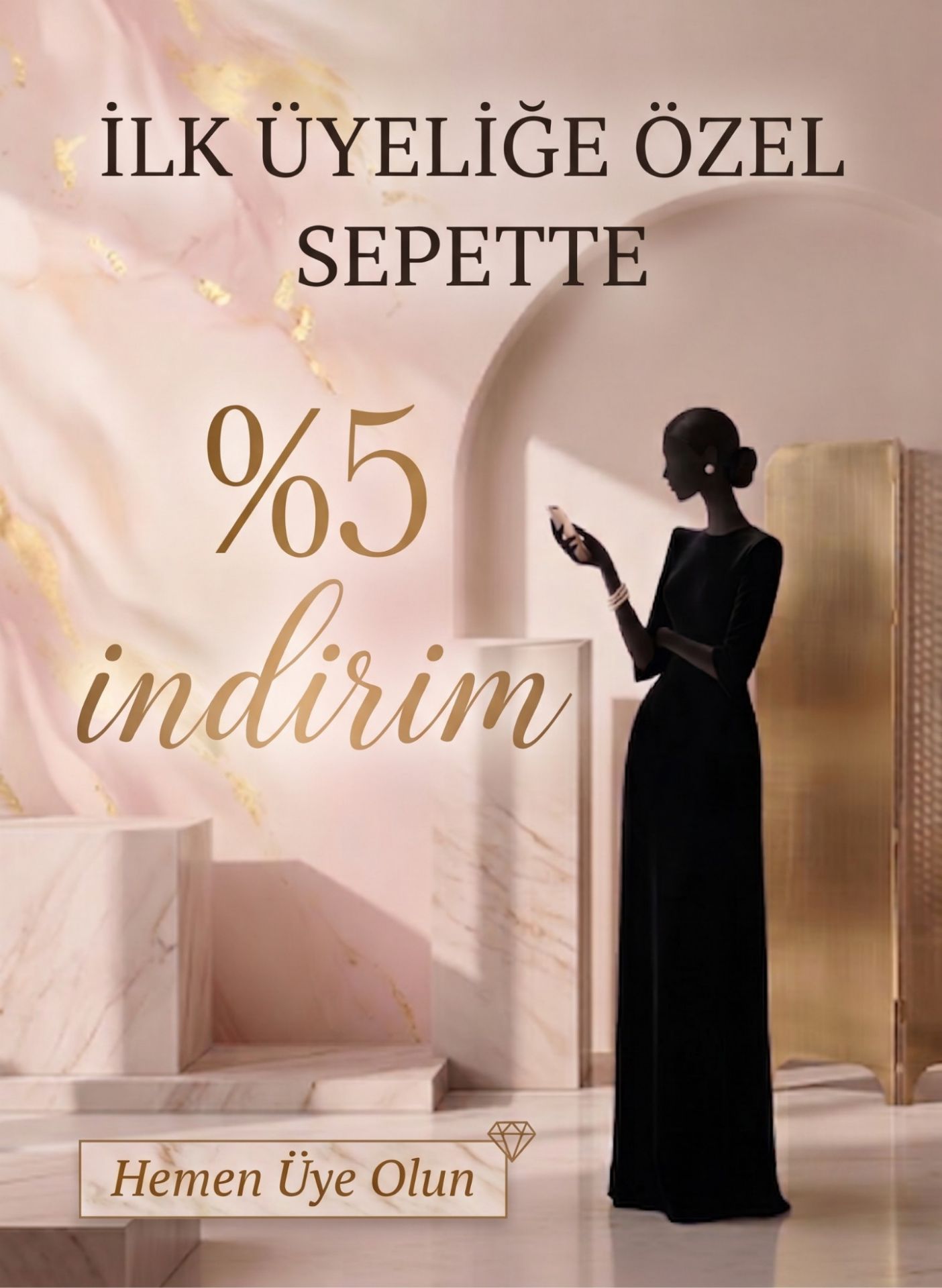 Picture of Yeni Üyelere %5 İndirim stick.