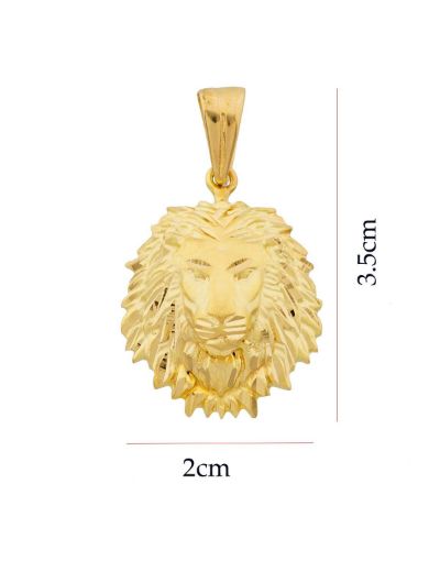 Erkek Aslan 14 Ayar Altın Kolye resmi