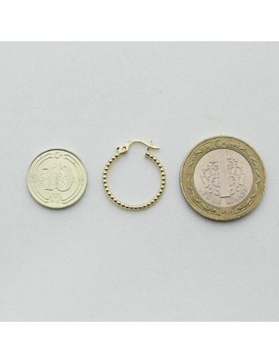 Altın Top Halka Küpe (Çapı:1.8cm) resmi