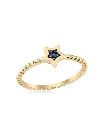 0.05 Karat Safir Yıldız Chocolate Yüzük PY1091-5
